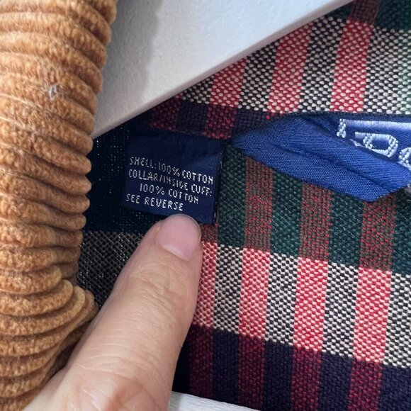 Polo Ralph Lauren Men vintage Plaid Chore / Hunting Jacket with Corduroy Collar - Picture 6 of 14